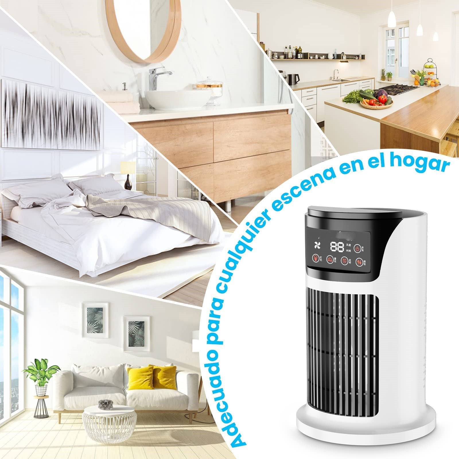 LovelyRLovely LovelyRLovely Portable Mini Air Conditio White / English version / USB LovelyRLovely Portable Mini Air Conditioning