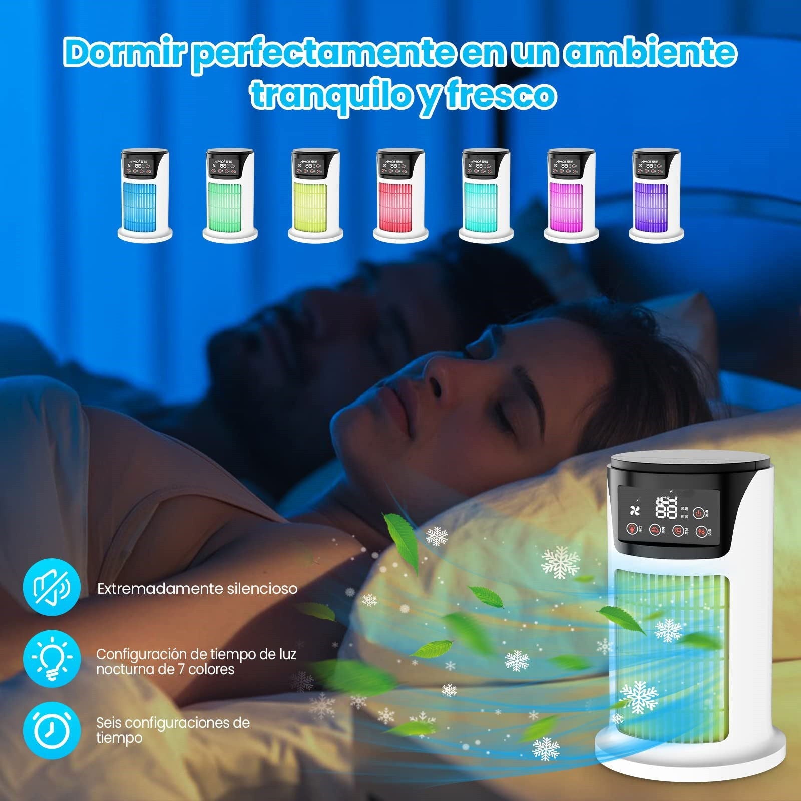 LovelyRLovely LovelyRLovely Portable Mini Air Conditio White / English version / USB LovelyRLovely Portable Mini Air Conditioning