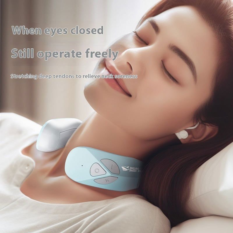 LovelyRLovely LovelyRLovely Portable Smart Electric Ne Lake Blue B Rechargeable LovelyRLovely Portable Smart Electric Neck Massager