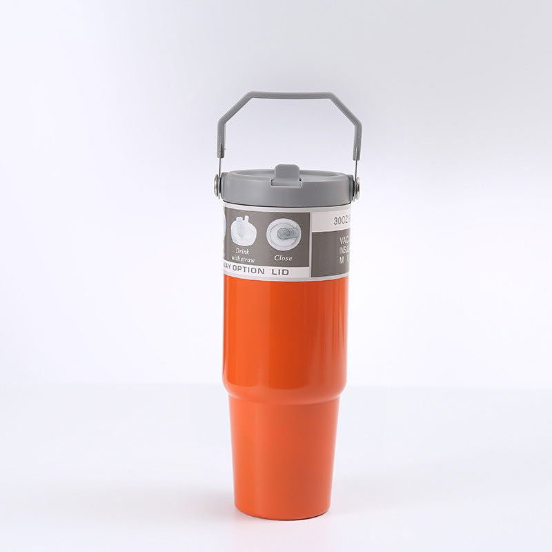 LovelyRLovely LovelyRLovely Portable Stainless Steel T Orange / 30oz890ml LovelyRLovely Portable Stainless Steel Tumbler