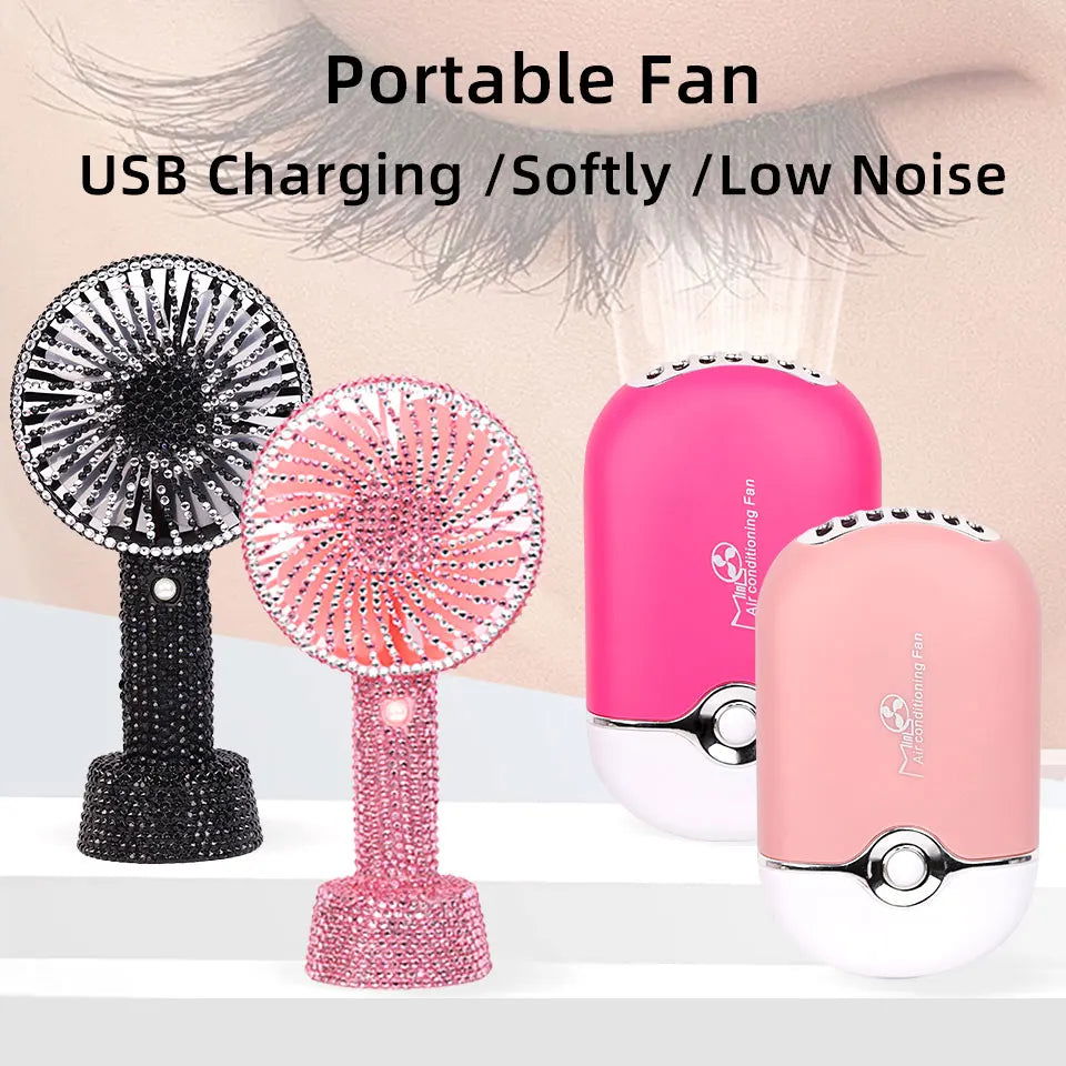 LovelyRLovely LovelyRLovely Portable USB Diamond Handheld Mini Fan