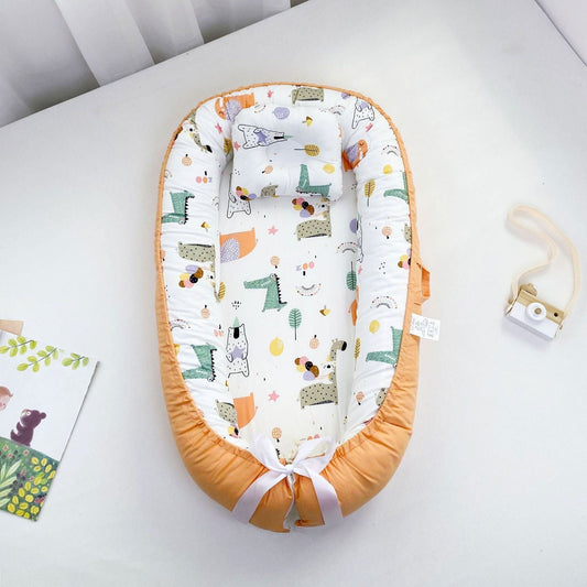 LovelyRLovely LovelyRLovely Pure Cotton Baby Nest Bed Animal Carnival / 9050 12cm LovelyRLovely Pure Cotton Baby Nest Bed