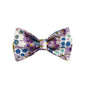 LovelyRLovely LovelyRLovely Purple And Wind Floral Dog Bowknot / L LovelyRLovely Purple And Wind Floral Dog Collar Set