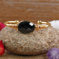 LovelyRLovely LovelyRLovely Quartz Gold Plated Copper Black Agate LovelyRLovely Quartz Gold Plated Copper Bohemian Cuff Bracelet