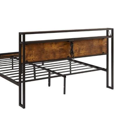 LovelyRLovely LovelyRLovely Queen Size Metal Platform Black LovelyRLovely Queen Size Metal Platform Bed Frame