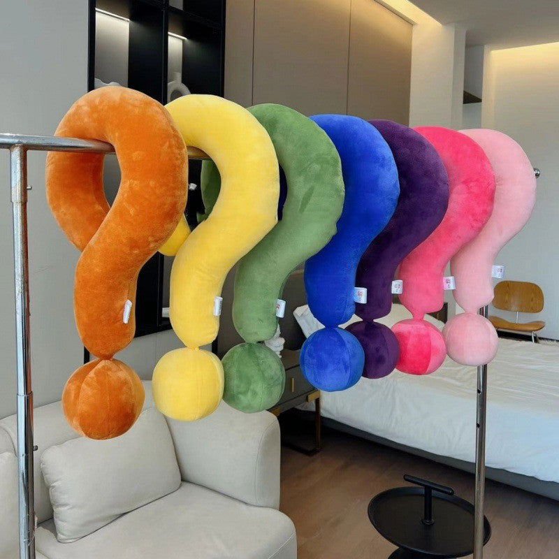 LovelyRLovely LovelyRLovely Question Mark Neck Pillow Comfortable Fabric