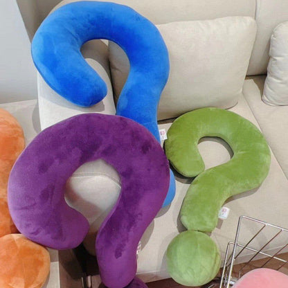 LovelyRLovely LovelyRLovely Question Mark Neck Pillow Comfortable Fabric