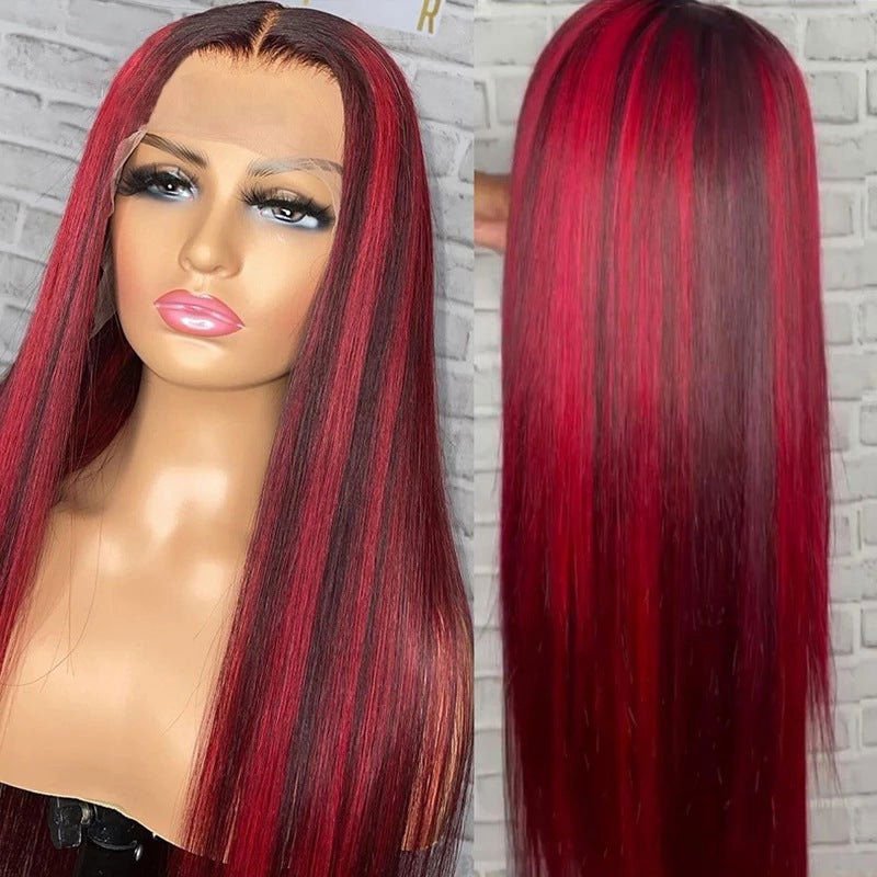 LovelyRLovely LovelyRLovely Real Hair Lace Wig Red / 12inch LovelyRLovely Real Hair Lace Wig