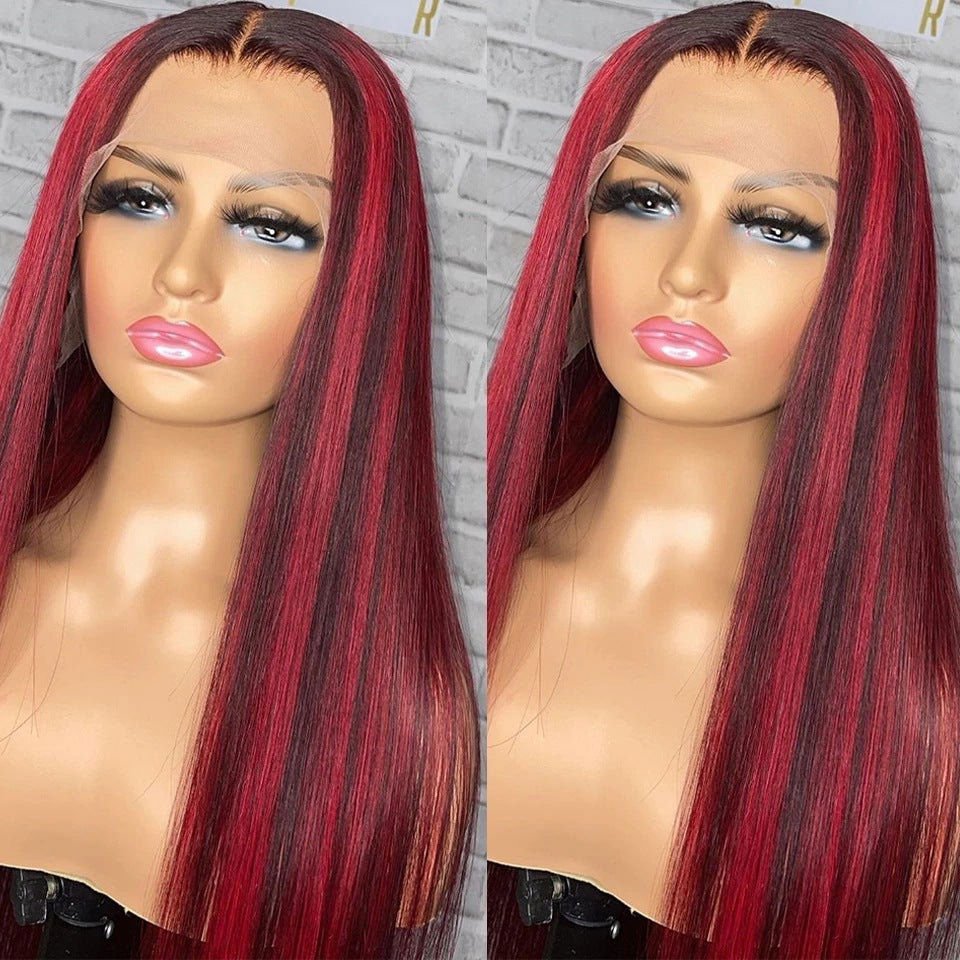 LovelyRLovely LovelyRLovely Real Hair Lace Wig Red / 12inch LovelyRLovely Real Hair Lace Wig