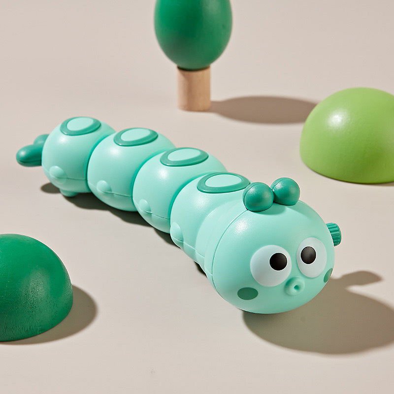 LovelyRLovely LovelyRLovely Retractable Baby Crawling Green Swing Caterpillar LovelyRLovely Retractable Baby Crawling Toy