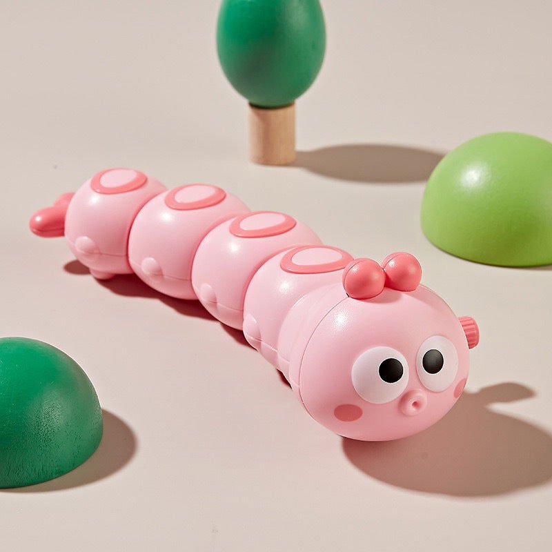 LovelyRLovely LovelyRLovely Retractable Baby Crawling Pink Swing Caterpillar LovelyRLovely Retractable Baby Crawling Toy