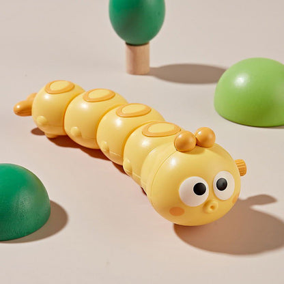 LovelyRLovely LovelyRLovely Retractable Baby Crawling Yellow Swinging Caterpillar LovelyRLovely Retractable Baby Crawling Toy