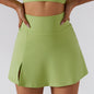 LovelyRLovely LovelyRLovely Ribbed One Shoulder Yoga P Grass green / Skirt / 10M LovelyRLovely Ribbed One Shoulder Yoga Pants Set