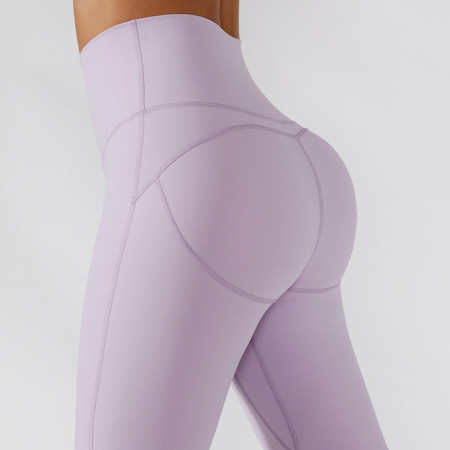 LovelyRLovely LovelyRLovely Ribbed One Shoulder Yoga P Lilac purple / Pants / 10M LovelyRLovely Ribbed One Shoulder Yoga Pants Set