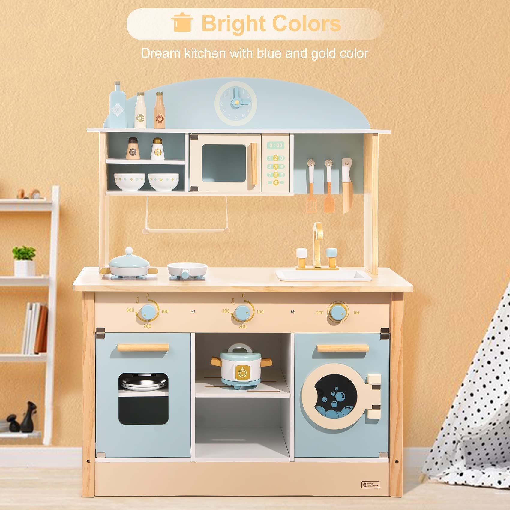 LovelyRLovely LovelyRLovely ROBOTIME DIY Pretend Play WCF14 LovelyRLovely ROBOTIME DIY Pretend Play Kitchen Cooking Toy Set