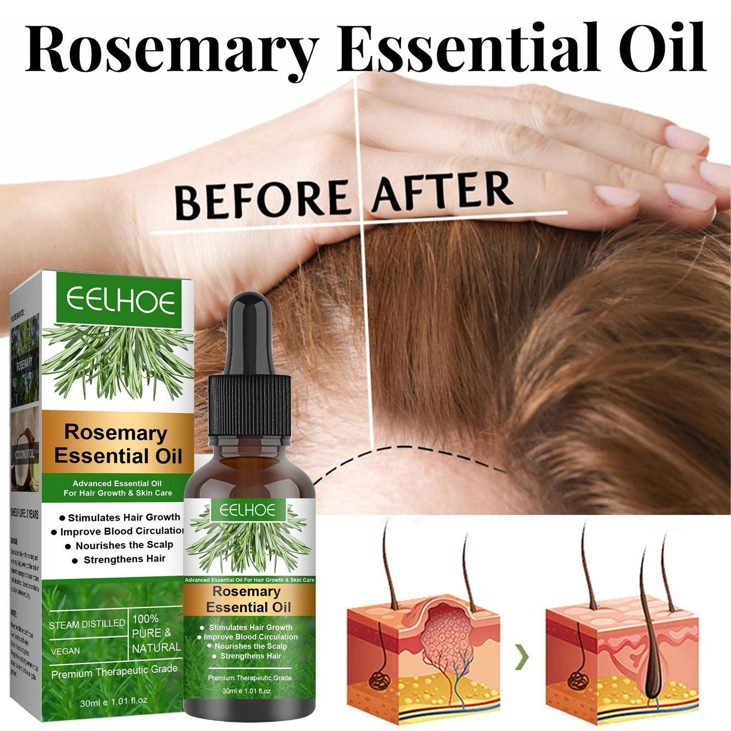 LovelyRLovely LovelyRLovely Rosemary Anti-Breakage Nourishing Hair Care Oil