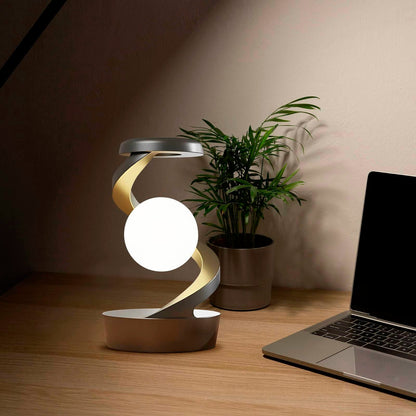 LovelyRLovely LovelyRLovely Rotating Moon Lamp With Wi LovelyRLovely Rotating Moon Lamp With Wireless Charging Sensor