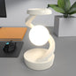 LovelyRLovely LovelyRLovely Rotating Moon Lamp With Wi White Basic Style LovelyRLovely Rotating Moon Lamp With Wireless Charging Sensor