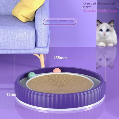 LovelyRLovely LovelyRLovely Round Cat Scratching Board Purple / XL LovelyRLovely Round Cat Scratching Board