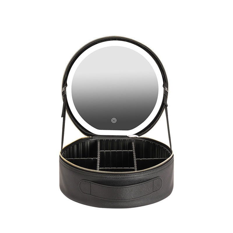 LovelyRLovely LovelyRLovely Round Smart LED Mirror Mak LovelyRLovely Round Smart LED Mirror Makeup Bag