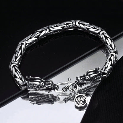 LovelyRLovely LovelyRLovely S925 Sterling Silver Men's LovelyRLovely S925 Sterling Silver Men's Retro Domineering Bracelet