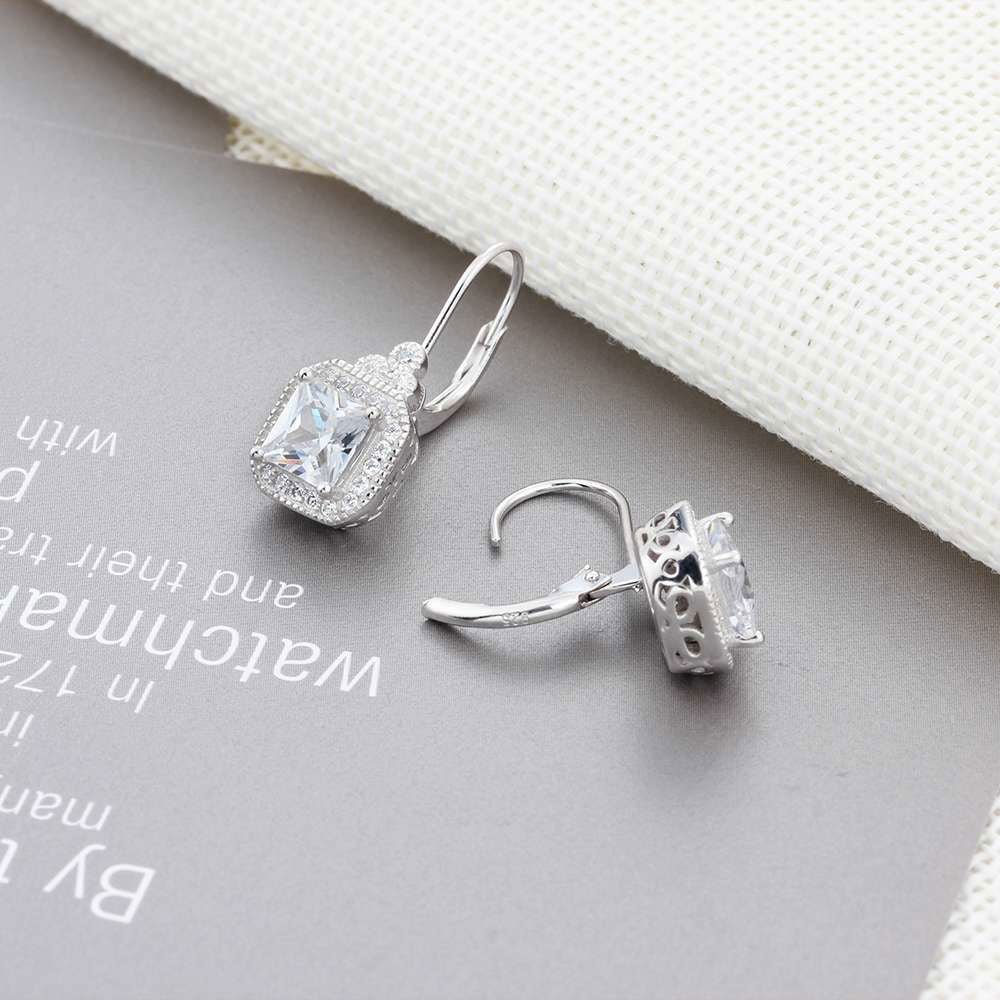 LovelyRLovely LovelyRLovely S925 Sterling Silver Rhine EA102021 / S925 LovelyRLovely S925 Sterling Silver Rhinestone Earrings