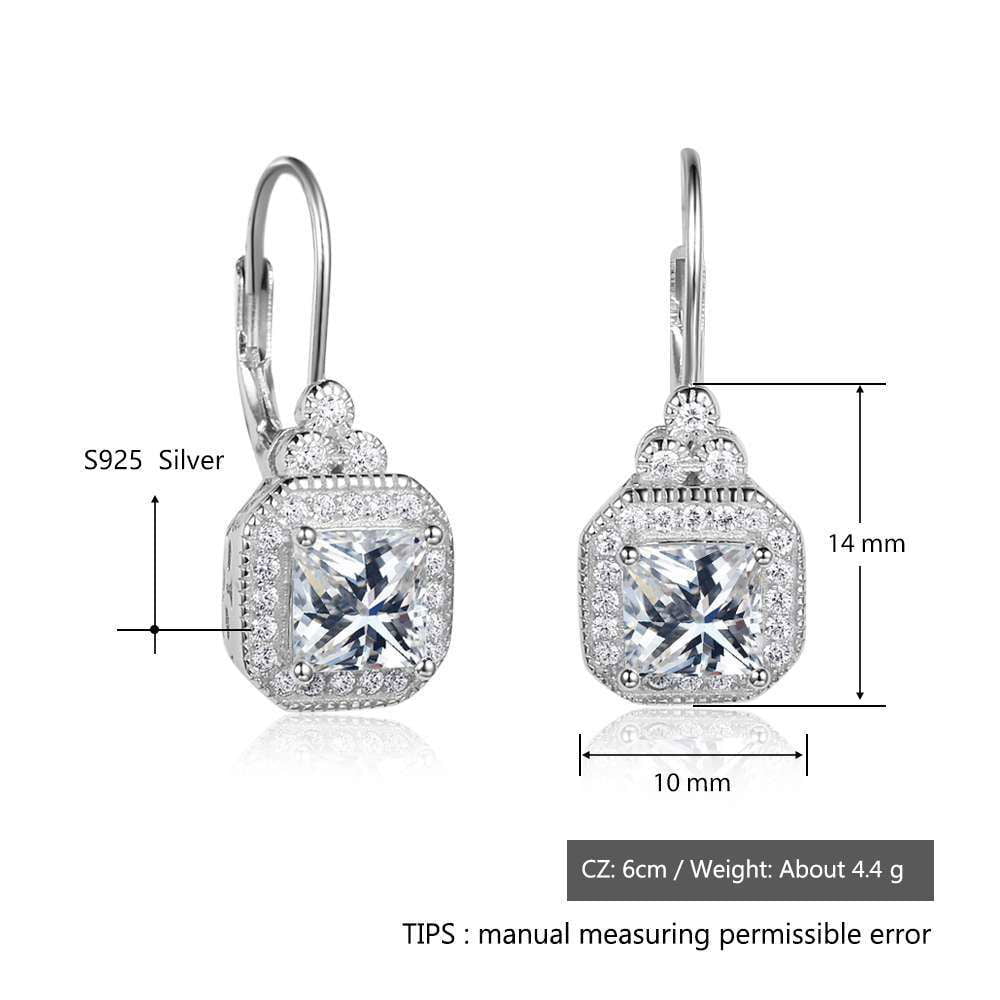 LovelyRLovely LovelyRLovely S925 Sterling Silver Rhine EA102021 / S925 LovelyRLovely S925 Sterling Silver Rhinestone Earrings