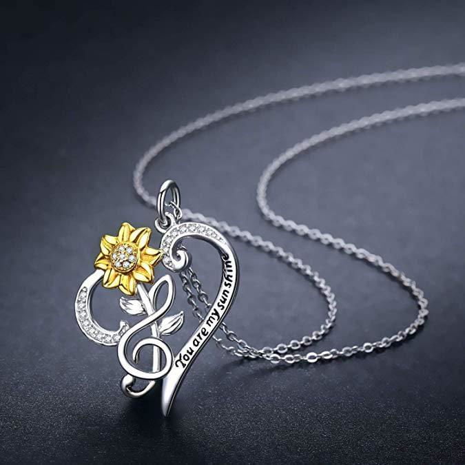 LovelyRLovely LovelyRLovely S925 Sterling Silver Sunfl 925Silver 30PC LovelyRLovely S925 Sterling Silver Sunflower Necklace