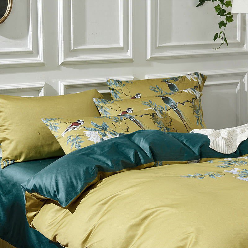 LovelyRLovely LovelyRLovely Satin Cotton Printed 4pcs LovelyRLovely Satin Cotton Printed 4pcs Duvet Set