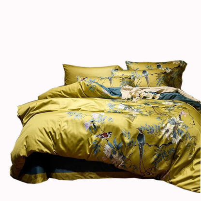 LovelyRLovely LovelyRLovely Satin Cotton Printed 4pcs LovelyRLovely Satin Cotton Printed 4pcs Duvet Set