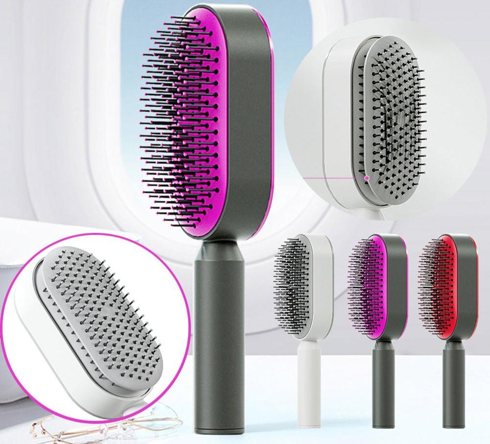 LovelyRLovely Self Cleaning Hair Brush - LovelyRLovely - LovelyRLovely Self Cleaning Hair Brush - #tag1#