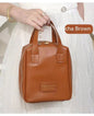 LovelyRLovely LovelyRLovely Shell Shape PU Leather Cos Caramel Mocha LovelyRLovely Shell Shape PU Leather Cosmetic Bag