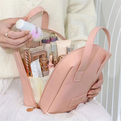 LovelyRLovely LovelyRLovely Shell Shape PU Leather Cos LovelyRLovely Shell Shape PU Leather Cosmetic Bag