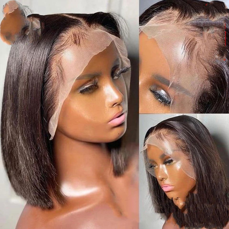 LovelyRLovely LovelyRLovely Short Bob Straight 13x4 Tr LovelyRLovely Short Bob Straight 13x4 Transparent Lace Front Wig