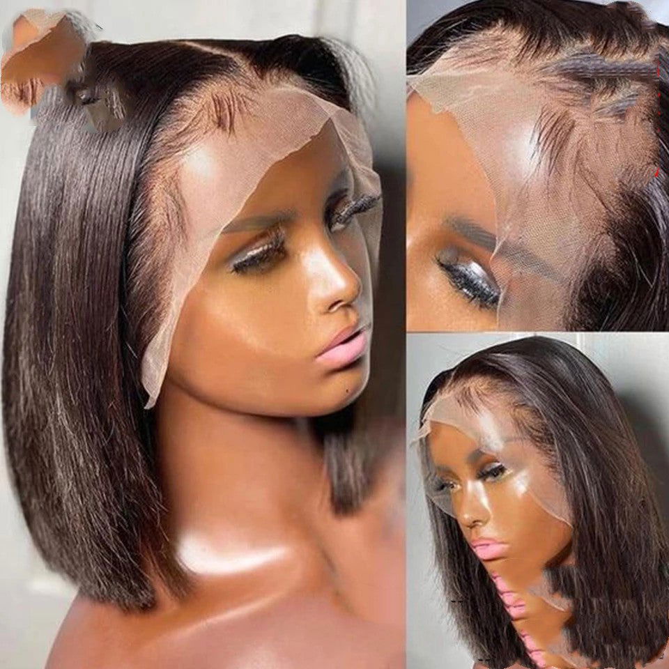 LovelyRLovely LovelyRLovely Short Bob Straight 13x4 Tr LovelyRLovely Short Bob Straight 13x4 Transparent Lace Front Wig