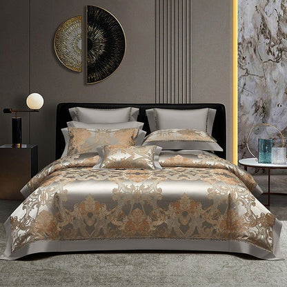 LovelyRLovely LovelyRLovely Silk High Precision Four-p Kenneth / 150cm Bed Sheet Four Pieces LovelyRLovely Silk High Precision Four-piece Jacquard Bedding