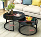 LovelyRLovely LovelyRLovely Simple Home Round Coffee T Small black flower gold frame LovelyRLovely Simple Home Round Coffee Table