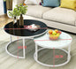 LovelyRLovely LovelyRLovely Simple Home Round Coffee T Small blackwhitewhite shelf LovelyRLovely Simple Home Round Coffee Table