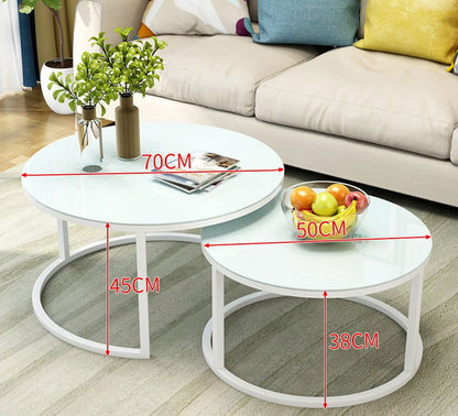 LovelyRLovely LovelyRLovely Simple Home Round Coffee T Small white white shelf LovelyRLovely Simple Home Round Coffee Table