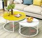 LovelyRLovely LovelyRLovely Simple Home Round Coffee T Small yellow white white shelf LovelyRLovely Simple Home Round Coffee Table