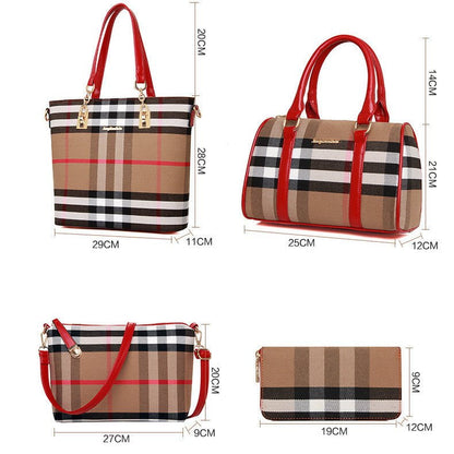 LovelyRLovely LovelyRLovely Six-piece Print Striped Po LovelyRLovely Six-piece Print Striped Portable Messenger Set