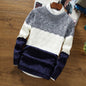 LovelyRLovely LovelyRLovely Slim Round Neck Pullover S Navy Blue / L LovelyRLovely Slim Round Neck Pullover Sweater