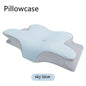 LovelyRLovely LovelyRLovely Slow Rebound Memory Foam C Sky Blue Pillowcase / MJ8149 Wing Pillow LovelyRLovely Slow Rebound Memory Foam Cervical Support Pillow