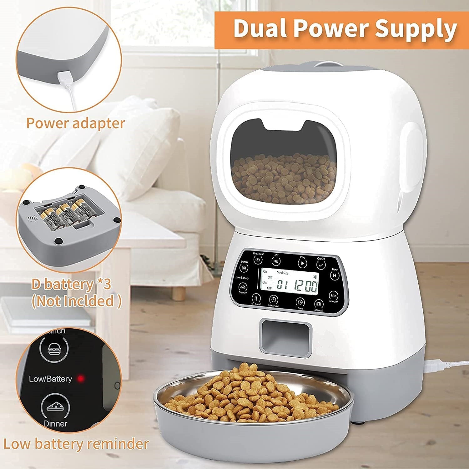 LovelyRLovely LovelyRLovely Smart APP Pet Food Automa LovelyRLovely Smart APP Pet  Food Automatic Dispenser