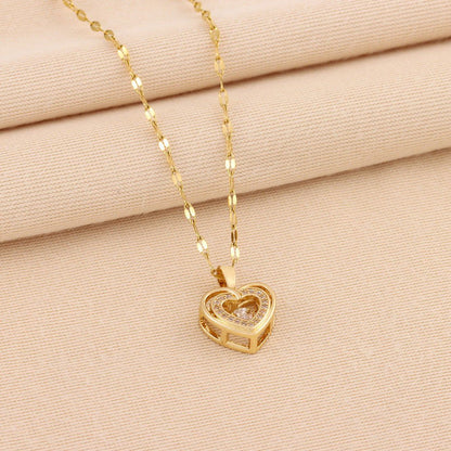 LovelyRLovely LovelyRLovely Smart Love Pendant Titaniu 8018 Smart Love LovelyRLovely Smart Love Pendant Titanium Steel Necklace