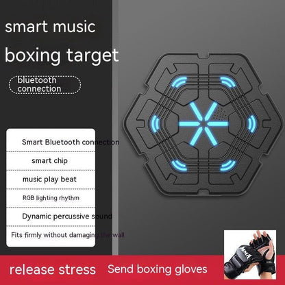 LovelyRLovely LovelyRLovely Smart Musical Boxing Machi Hexagonal Blue / With Black Boxing Gloves LovelyRLovely Smart Musical Boxing Machine