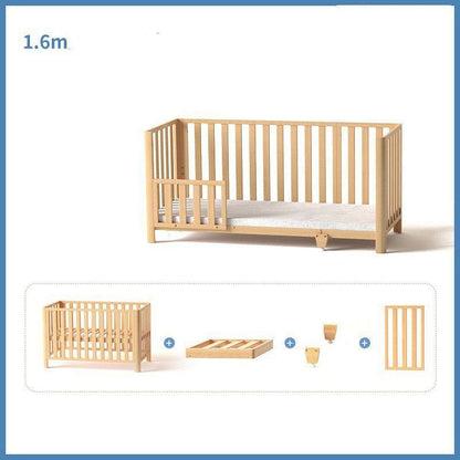 LovelyRLovely LovelyRLovely Solid Wood Splicing Unpain Single bed / 1.6M LovelyRLovely Solid Wood Splicing Unpainted Crib