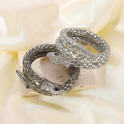 LovelyRLovely LovelyRLovely Splendid Rhinestone Snake- LovelyRLovely Splendid Rhinestone Snake-shaped Jewellery