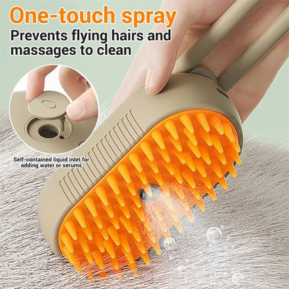 LovelyRLovely LovelyRLovely Steamy Pet 3 In 1 Electric LovelyRLovely 3 In 1 Electric Steam Spray Pet Hair Brushes