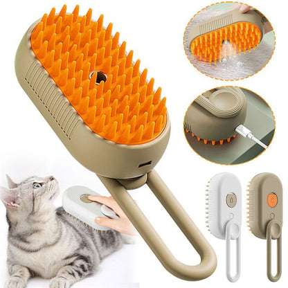 LovelyRLovely LovelyRLovely Steamy Pet 3 In 1 Electric LovelyRLovely 3 In 1 Electric Steam Spray Pet Hair Brushes